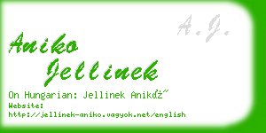 aniko jellinek business card